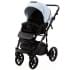 Детская коляска Adamex Nola Deluxe 3 в 1 N-SD112 (ГОЛУБАЯ КОЖА + ЧЕРН.КОЖА)