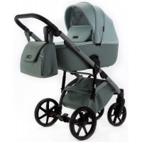 Детская коляска Adamex Nola Natura 2 в 1 N-8-MINT (МЯТА + МЯТА КОЖА)