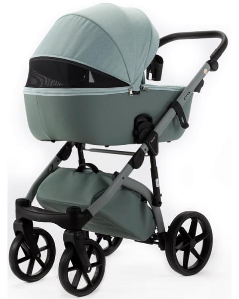 Детская коляска Adamex Nola Natura 2 в 1 N-8-MINT (МЯТА + МЯТА КОЖА)