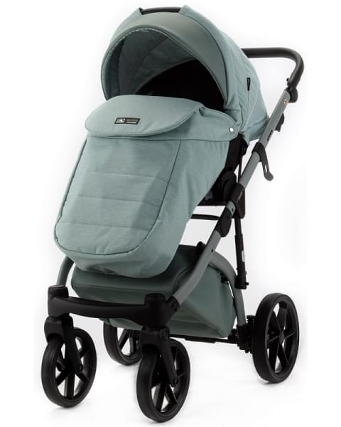 Детская коляска Adamex Nola Natura 2 в 1 N-8-MINT (МЯТА + МЯТА КОЖА)