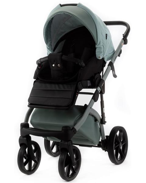 Детская коляска Adamex Nola Natura 2 в 1 N-8-MINT (МЯТА + МЯТА КОЖА)