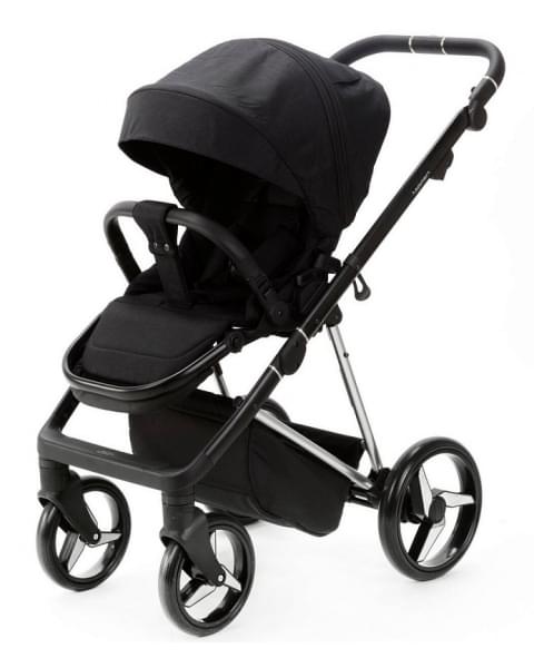 Детская коляска Adamex Quantum Star 2 в 1 Q-STAR51 (ЧЕРНЫЙ+ХРОМ РАМА)