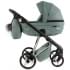 Детская коляска Adamex Quantum Superstar Deluxe 2 в 1 Q-STAR150-K (СЕРО-ЗЕЛЕН.КОЖА+СЕРО-ЗЕЛЕН.ДНО+ХРОМ.РАМА)
