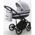 Детская коляска Adamex Rimini Deluxe 2 в 1 RI245 РОЗОВ.КОЖА+ СЕРЕБР.ОТДЕЛКА