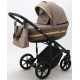 Детская коляска Adamex Rimini Deluxe 3 в 1 RI215 Т.БЕЖ.КОЖА+БЕЖ.ПЕРЛ.ОТДЕЛКА