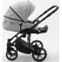 Детская коляска Adamex Zico Deluxe 2 в 1 Z-SA03 СВ.СЕР. КОЖА