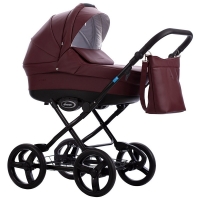 Детская коляска AroTeam Cocoline Prima 2 в 1 07 бордовая кожа