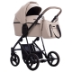 Детская коляска Bebetto Flavio Pro 2 в 1 02 св.бежевая кожа