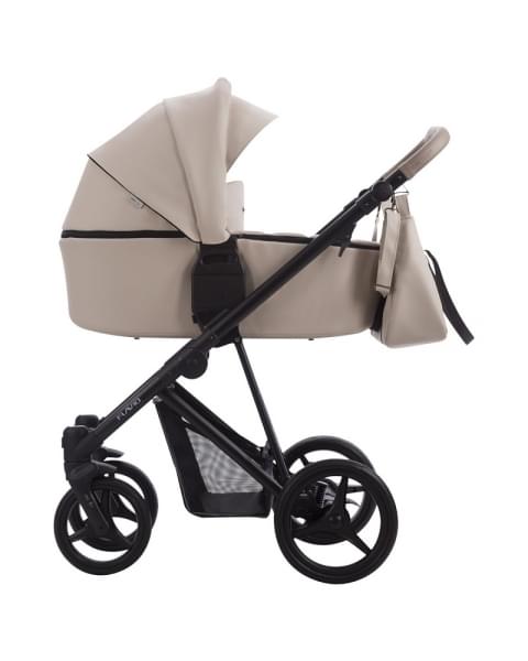 Детская коляска Bebetto Flavio Pro 2 в 1 02 св.бежевая кожа