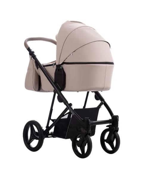 Детская коляска Bebetto Flavio Pro 2 в 1 02 св.бежевая кожа