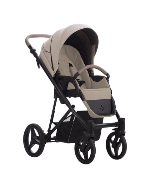 Детская коляска Bebetto Flavio Pro 2 в 1 02 св.бежевая кожа