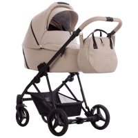 Детская коляска Bebetto Yoddi Pro 2 в 1 01 св.бежевая кожа