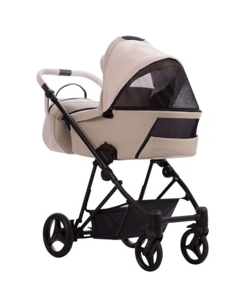 Детская коляска Bebetto Yoddi Pro 2 в 1 01 св.бежевая кожа