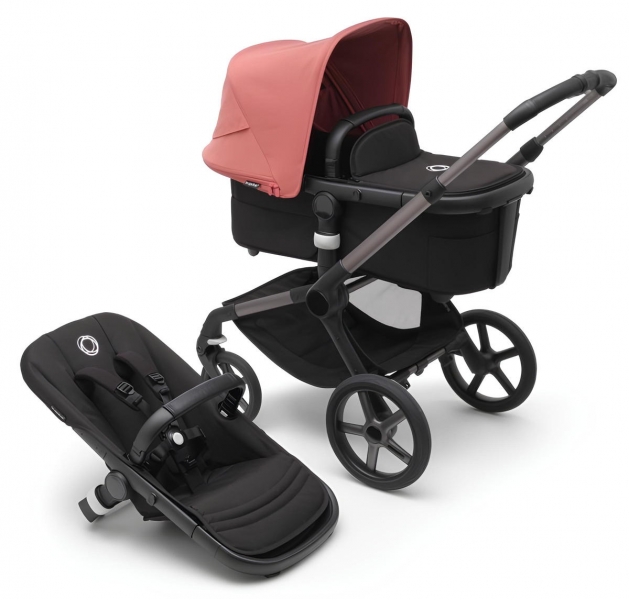 Детская коляска Bugaboo Fox 5 2 в 1 Graphite/Midnight Black/Sunrise Red