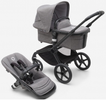 Детская коляска Bugaboo Fox 5 Complete 2 в 1 Black/Grey Melange/Grey Melange