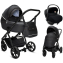 Детская коляска Noordi Fjordi V2 3 в 1 с автокреслом Terra Black 1462815 Voyager Black
