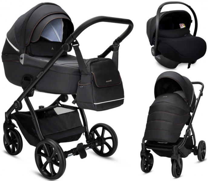 Детская коляска Noordi Fjordi V2 3 в 1 с автокреслом Terra Black 1462815 Voyager Black