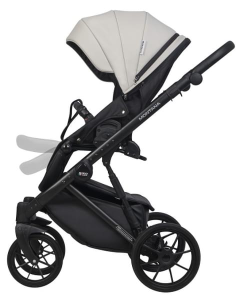 Детская коляска Riko Basic Montana Ecco 3 в 1 31 Light Silver-Black
