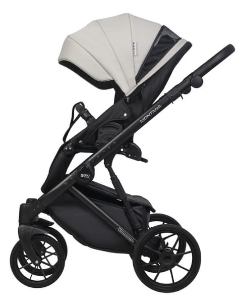 Детская коляска Riko Basic Montana Ecco 3 в 1 31 Light Silver-Black