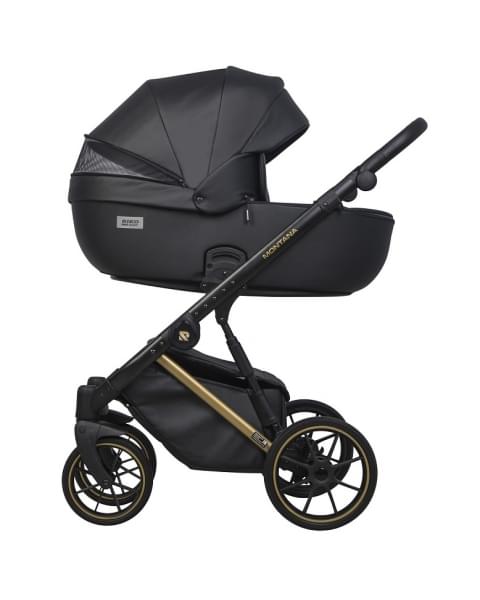 Детская коляска Riko Basic Montana Premium Gold 2 в 1 02 Black