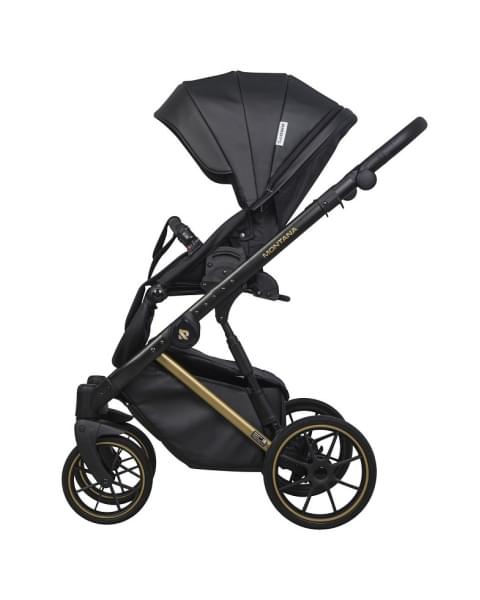 Детская коляска Riko Basic Montana Premium Gold 2 в 1 02 Black