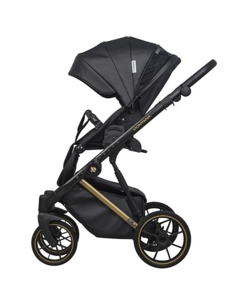 Детская коляска Riko Basic Montana Premium Gold 2 в 1 02 Black