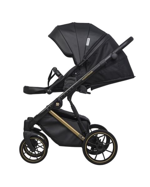Детская коляска Riko Basic Montana Premium Gold 2 в 1 02 Black