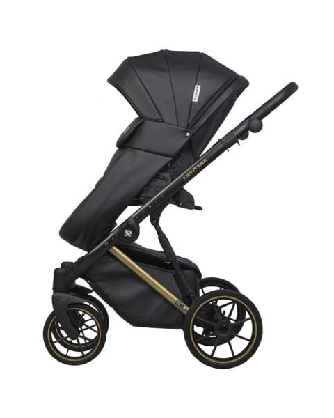 Детская коляска Riko Basic Montana Premium Gold 2 в 1 02 Black
