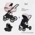 Коляска 3 в 1 Riko Basic Ozon Pastel светло-розовый 01