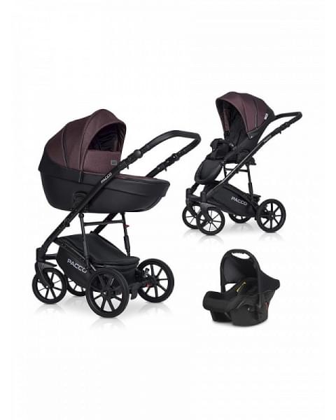 Детская коляска Riko Basic Pacco 3 в 1 01 plum
