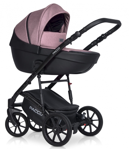 Детская коляска Riko Basic Pacco 3 в 1 02 pink