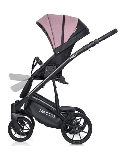 Детская коляска Riko Basic Pacco 3 в 1 02 pink
