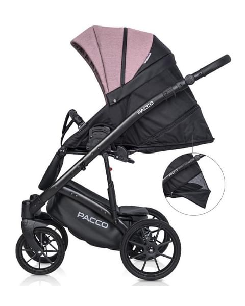 Детская коляска Riko Basic Pacco 3 в 1 02 pink