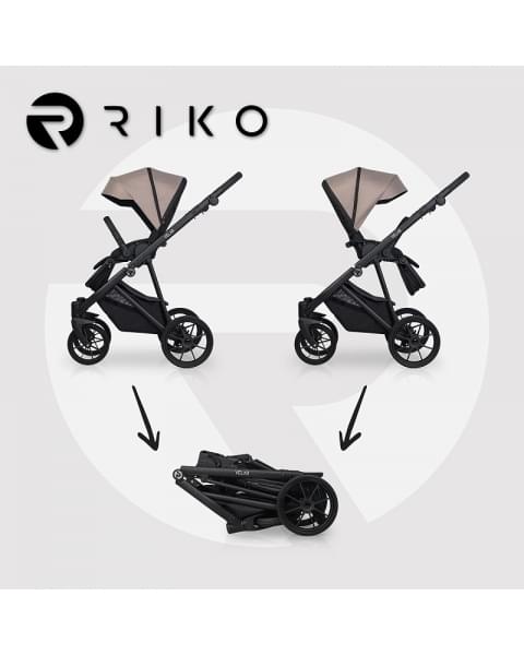 Детская коляска Riko Velar 2 в 1 02 Sand (бежевый)