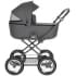 Детская коляска Roan Bass Next Classic d12 3 в 1 с автокреслом Tutis Elo Lux EduSky Black RCL263/1 Steel Grey