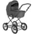 Детская коляска Roan Bass Next Classic d12 3 в 1 с автокреслом Tutis Elo Lux EduSky Black RCL263/1 Steel Grey