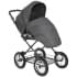 Детская коляска Roan Bass Next Classic d12 3 в 1 с автокреслом Tutis Elo Lux EduSky Black RCL263/1 Steel Grey
