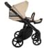 Детская коляска Roan Esso 2025 Кожа 2 в 1 ESSK/212/1 Caramel/Black/руч.Тем.коричневый