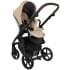 Детская коляска Roan Esso 2025 Кожа 2 в 1 ESSK/212/1 Caramel/Black/руч.Тем.коричневый