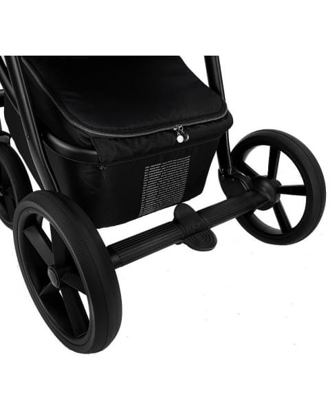 Детская коляска Roan Esso 2025 Кожа 2 в 1 ESSK/212/1 Caramel/Black/руч.Тем.коричневый