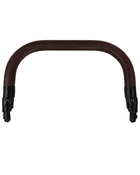 Детская коляска Roan Esso 2025 Кожа 2 в 1 ESSK/212/1 Caramel/Black/руч.Тем.коричневый