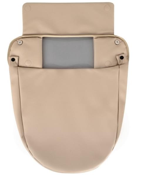 Детская коляска Roan Esso 2025 Кожа 2 в 1 ESSK/212/1 Caramel/Black/руч.Тем.коричневый
