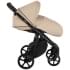 Детская коляска Roan Esso 2025 Кожа 2 в 1 ESSK/212/1 Caramel/Black/руч.Тем.коричневый