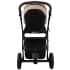 Детская коляска Roan Esso 2025 Кожа 2 в 1 ESSK/212/1 Caramel/Black/руч.Тем.коричневый