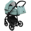 Детская коляска Roan Esso 2025 Кожа 2 в 1 ESSK/214/1 Misti Mint/Grey/руч.Черный