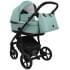 Детская коляска Roan Esso 2025 Кожа 2 в 1 ESSK/214/1 Misti Mint/Grey/руч.Черный