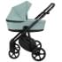 Детская коляска Roan Esso 2025 Кожа 2 в 1 ESSK/214/1 Misti Mint/Grey/руч.Черный