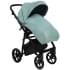 Детская коляска Roan Esso 2025 Кожа 2 в 1 ESSK/214/1 Misti Mint/Grey/руч.Черный