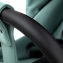 Детская коляска Roan Esso 2025 Кожа 2 в 1 ESSK/214/1 Misti Mint/Grey/руч.Черный