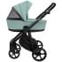 Детская коляска Roan Esso 2025 Кожа 2 в 1 ESSK/214/1 Misti Mint/Grey/руч.Черный